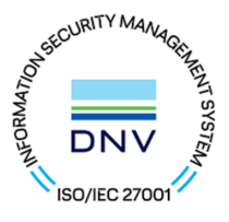 ISO/IEC 27001:2022 certification badge
